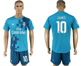 Wholesale Cheap Real Madrid #10 James Sec Away Soccer Club Jersey
