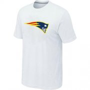 Wholesale Cheap New England Patriots Neon Logo Charcoal T-Shirt White