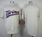 Wholesale Cheap Twins Blank Cream Cool Base Stitched MLB Jersey