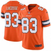 Wholesale Cheap Nike Broncos #83 Matt LaCosse Orange Men's Stitched NFL Limited Rush Jersey