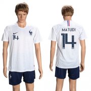 Wholesale Cheap France #14 Matuidi Away Soccer Country Jersey
