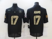 Wholesale Cheap Men's Green Bay Packers #17 Davante Adams Black Camo 2020 Salute To Service Stitched NFL Nike Limited Jersey