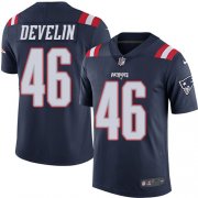 Wholesale Cheap Nike Patriots #46 James Develin Navy Blue Men's Stitched NFL Limited Rush Jersey