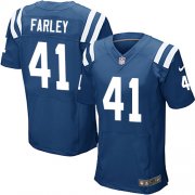 Wholesale Cheap Nike Colts #41 Matthias Farley Royal Blue Team Color Men's Stitched NFL Elite Jersey