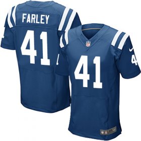 Wholesale Cheap Nike Colts #41 Matthias Farley Royal Blue Team Color Men\'s Stitched NFL Elite Jersey