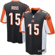 Wholesale Cheap Nike Bengals #15 John Ross Black Team Color Youth Stitched NFL Elite Jersey