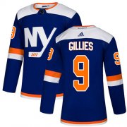 Wholesale Cheap Adidas Islanders #9 Clark Gillies Blue Authentic Alternate Stitched NHL Jersey