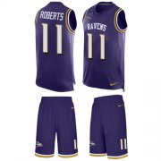 Wholesale Cheap Nike Ravens #11 Seth Roberts Purple Team Color Men's Stitched NFL Limited Tank Top Suit Jersey