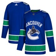 Wholesale Cheap Adidas Canucks Blank Blue Home Authentic Stitched NHL Jersey