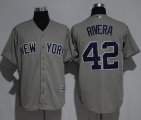 Wholesale Cheap Yankees #42 Mariano Rivera Grey New Cool Base Stitched MLB Jersey