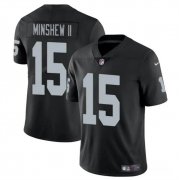 Cheap Men's Las Vegas Raiders #15 Gardner Minshew II Black Vapor Football Stitched Jersey