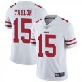 Wholesale Cheap Nike 49ers #15 Trent Taylor White Men's Stitched NFL Vapor Untouchable Limited Jersey