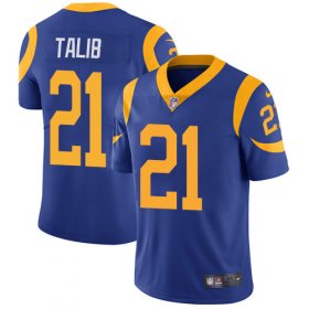 Wholesale Cheap Nike Rams #21 Aqib Talib Royal Blue Alternate Men\'s Stitched NFL Vapor Untouchable Limited Jersey