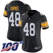 Wholesale Cheap Nike Steelers #48 Bud Dupree Black Alternate Women's Stitched NFL 100th Season Vapor Limited Jersey