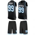Wholesale Cheap Nike Panthers #99 Kawann Short Black Team Color Men's Stitched NFL Limited Tank Top Suit Jersey