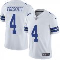 Wholesale Cheap Nike Cowboys #4 Dak Prescott White Men's Stitched NFL Vapor Untouchable Limited Jersey