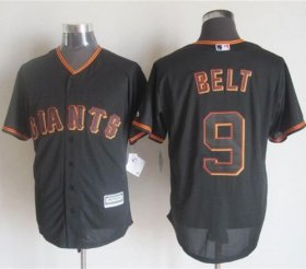 Wholesale Cheap Giants #9 Brandon Belt Black New Cool Base Stitched MLB Jersey