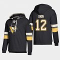Wholesale Cheap Pittsburgh Penguins #12 Dominik Simon Black adidas Lace-Up Pullover Hoodie