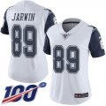 Wholesale Cheap Nike Cowboys #89 Blake Jarwin White Women's Stitched NFL Limited Rush 100th Season Jersey
