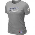 Wholesale Cheap Women's Milwaukee Brewers Nike Short Sleeve Practice MLB T-Shirt Light Grey