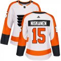 Wholesale Cheap Adidas Flyers #15 Matt Niskanen White Road Authentic Women's Stitched NHL Jersey