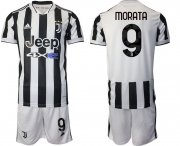Wholesale Cheap Men 2021-2022 Club Juventus home white 9 Adidas Soccer Jerseys