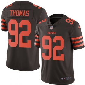 Wholesale Cheap Nike Browns #92 Chad Thomas Brown Men\'s Stitched NFL Limited Rush Jersey