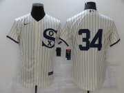 Wholesale Cheap Men's Chicago White Sox #34 Michael Kopech 2021 Cream Navy Field of Dreams Flex Base Stitched Jersey