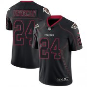 Wholesale Cheap Nike Falcons #24 Devonta Freeman Lights Out Black Men's Stitched NFL Limited Rush Jersey