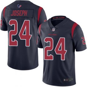 Wholesale Cheap Nike Texans #24 Johnathan Joseph Navy Blue Men\'s Stitched NFL Limited Rush Jersey