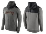 Wholesale Cheap Men's San Francisco Giants Nike Gray Cooperstown Collection Hybrid Pullover Hoodie