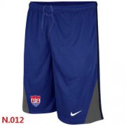 Wholesale Cheap Nike USA 2014 World Soccer Performance Shorts Blue