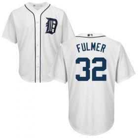 Wholesale Cheap Tigers #32 Michael Fulmer White Cool Base Stitched Youth MLB Jersey