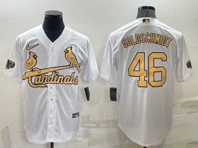 Wholesale Men\'s St Louis Cardinals #46 Paul Goldschmidt White 2022 All Star Stitched Cool Base Nike Jersey