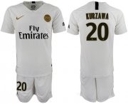 Wholesale Cheap Paris Saint-Germain #20 Kurzawa Away Soccer Club Jersey