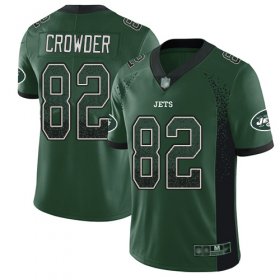 Wholesale Cheap Nike Jets #82 Jamison Crowder Green Team Color Men\'s Stitched NFL Limited Rush Drift Fashion Jersey