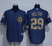 Wholesale Cheap Rangers #29 Adrian Beltre Denim Blue Salute to Service Stitched MLB Jersey