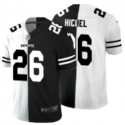 Cheap New England Patriots #26 Sony Michel Men's Black V White Peace Split Nike Vapor Untouchable Limited NFL Jersey