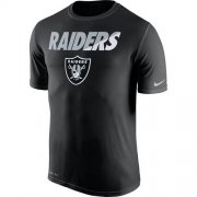 Wholesale Cheap Men's Las Vegas Raiders Nike Black Legend Staff Practice Performance T-Shirt