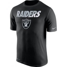 Wholesale Cheap Men\'s Las Vegas Raiders Nike Black Legend Staff Practice Performance T-Shirt