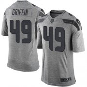 Wholesale Cheap Nike Seahawks #49 Shaquem Griffin Gray Men's Stitched NFL Limited Gridiron Gray Jersey