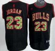 Wholesale Cheap Chicago Bulls #23 Michael Jordan Black Camo Fashion Jersey