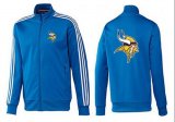 Wholesale Cheap NFL Minnesota Vikings Team Logo Jacket Blue_1