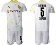 Wholesale Cheap Men 2020-2021 club Dortmund Second away 5 white Soccer Jerseys