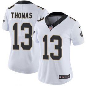 Wholesale Cheap Nike Saints #13 Michael Thomas White Women\'s Stitched NFL Vapor Untouchable Limited Jersey