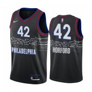 Wholesale Cheap Nike 76ers #42 Al Horford Black NBA Swingman 2020-21 City Edition Jersey