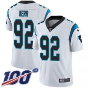 Wholesale Cheap Nike Panthers #92 Zach Kerr White Men's Stitched NFL 100th Season Vapor Untouchable Limited Jersey