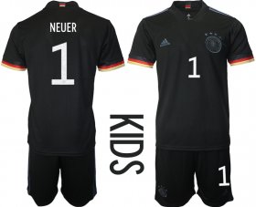 Wholesale Cheap 2021 European Cup Germany away Youth 1 soccer jerseys
