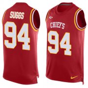 Wholesale Cheap Nike Chiefs #94 Terrell Suggs Red Team Color Men's Stitched NFL Limited Tank Top Jersey