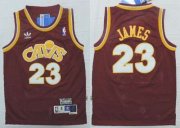 Cheap Youth Cleveland Cavaliers #23 LeBron James CavFanatic Red Hardwood Classics Soul Swingman Throwback Jersey